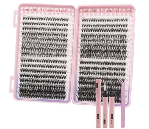 Vegcoo 640 pezzi ciglia - pezzi,